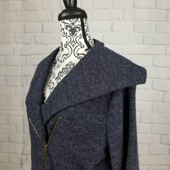 NOT FOR SALE Mystree zip front lined soft jacket pockets fits like XL - Picture 6 of 11